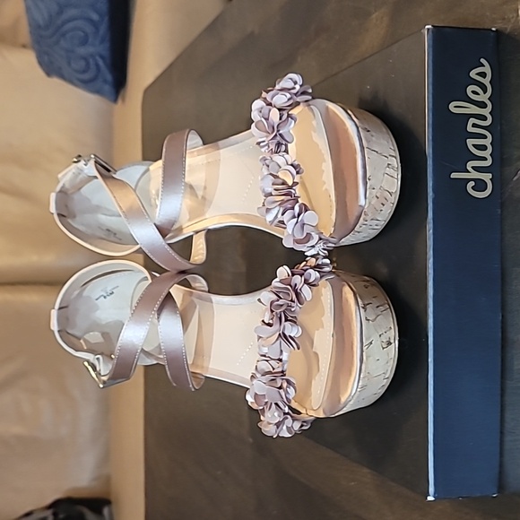 Charles By Charles David Shoes - Charles by Charles David Pink Wedge Sandals